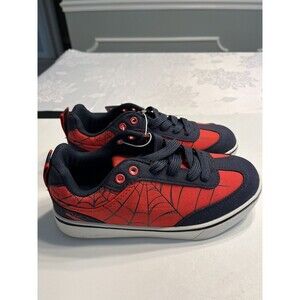 Marvel Spider-Man Red & Blue Canvas Sneakers Sz 3